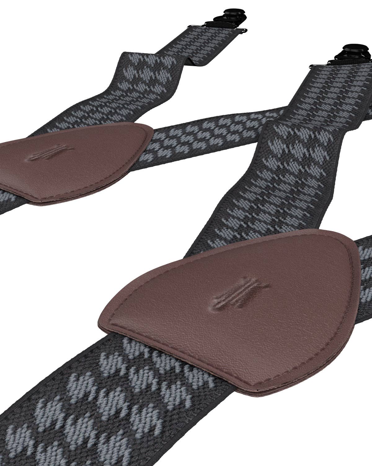 Houndstooth Black Shirttail Garters