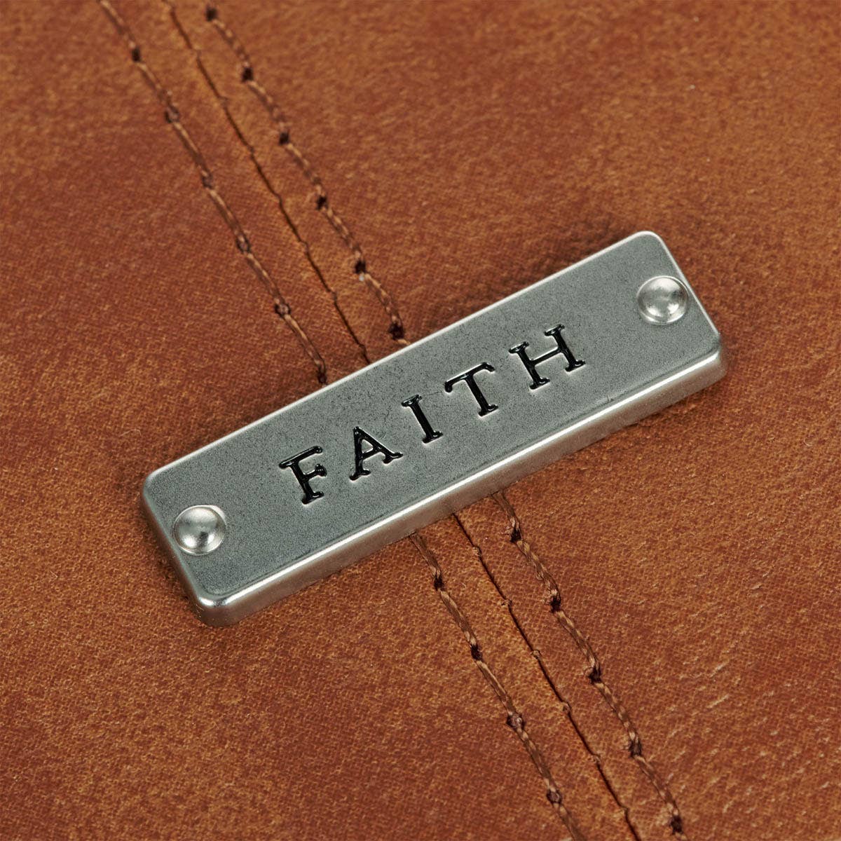 Bible Cover Classic Brown Faith Badge