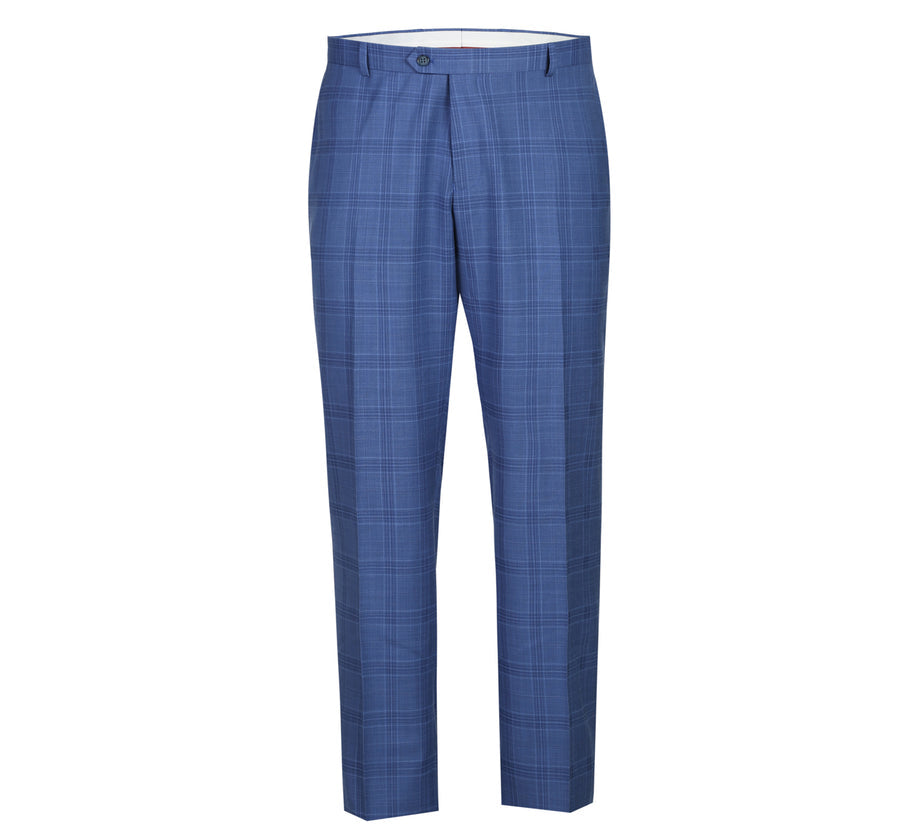 Renoir Light Blue Plaid Suit