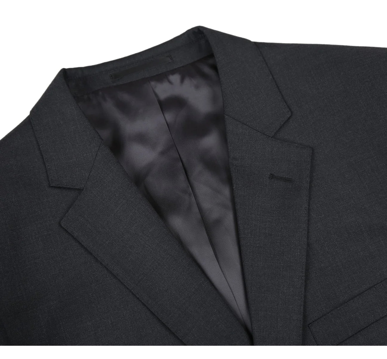 Renoir Charcoal Grey Classic Fit Super 140's Wool Suit