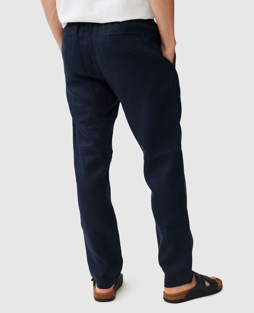 Rodd and Gunn Navy Linen Resort Pant