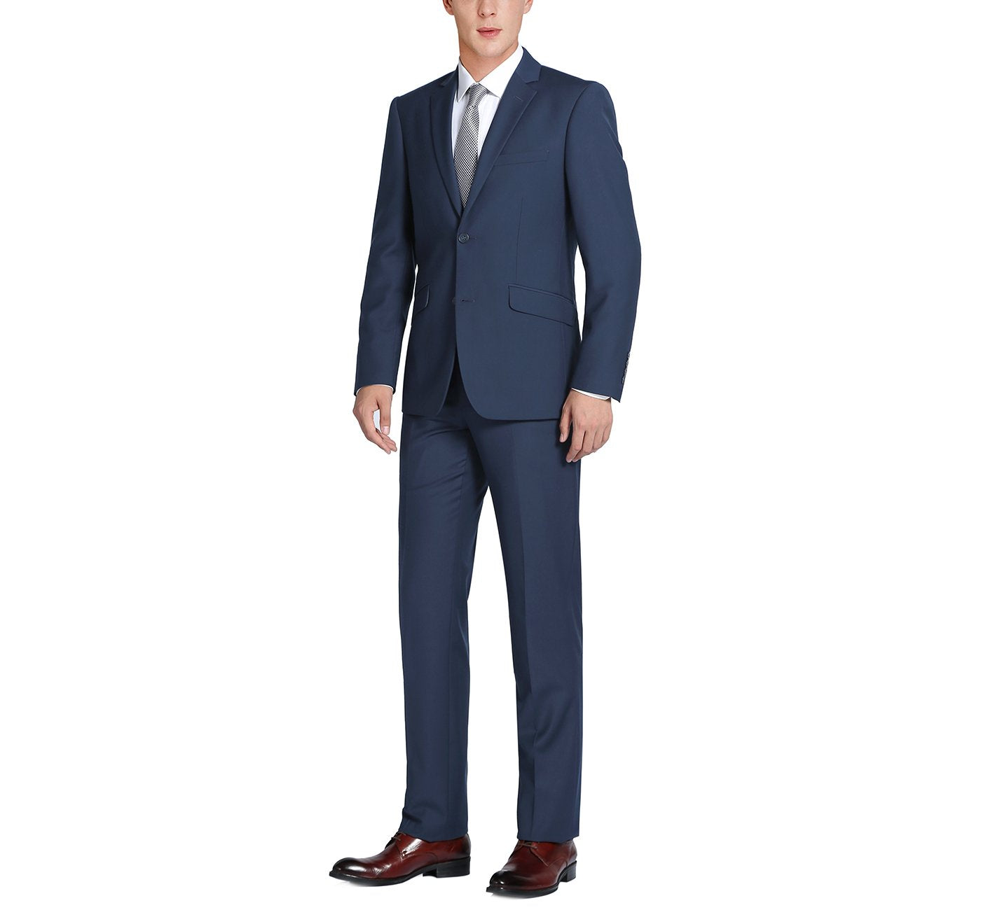 201-19 Men's 2-Piece Single Breasted Notch Lapel Suit