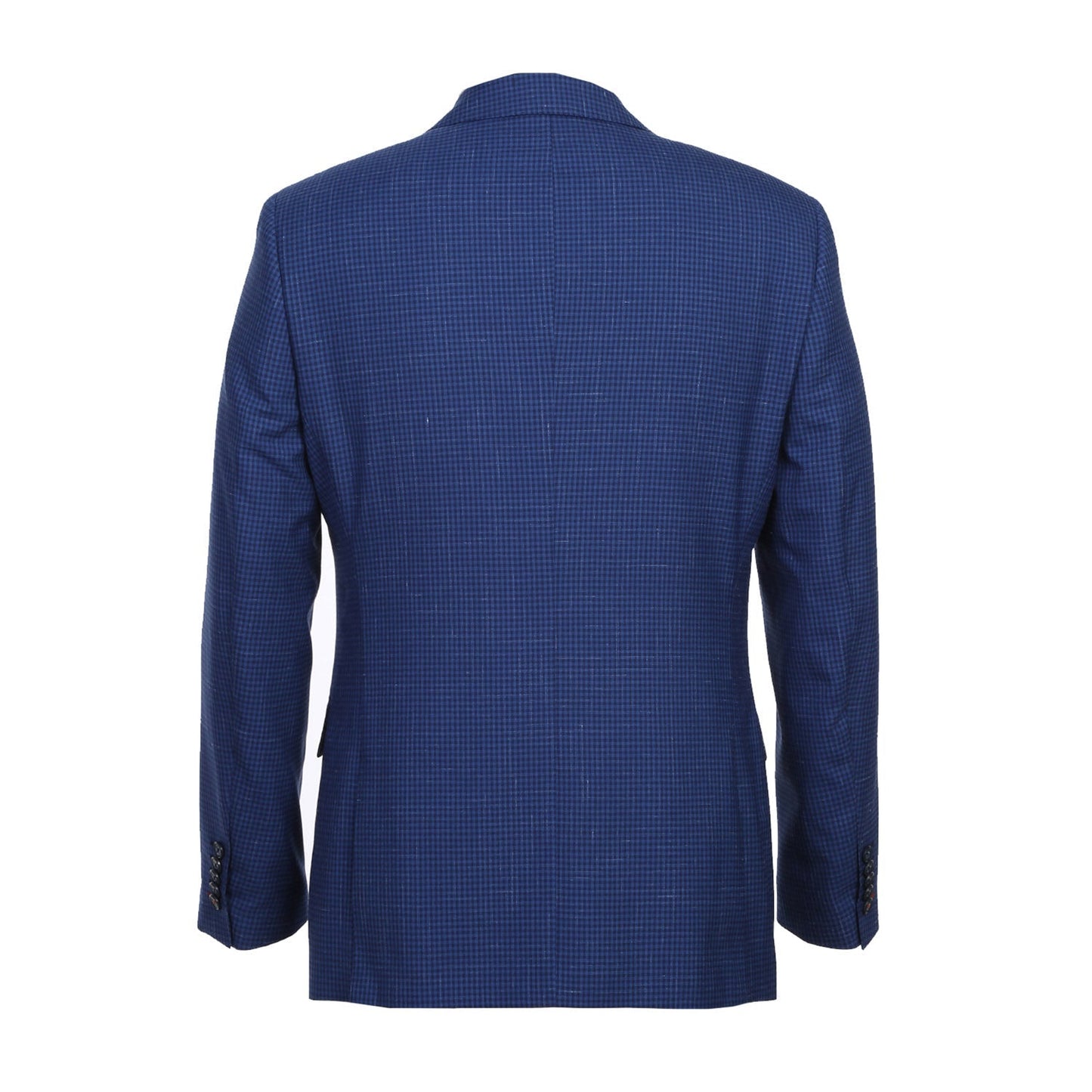 EL72-15-405 Blue Mini-Check Wool Suit