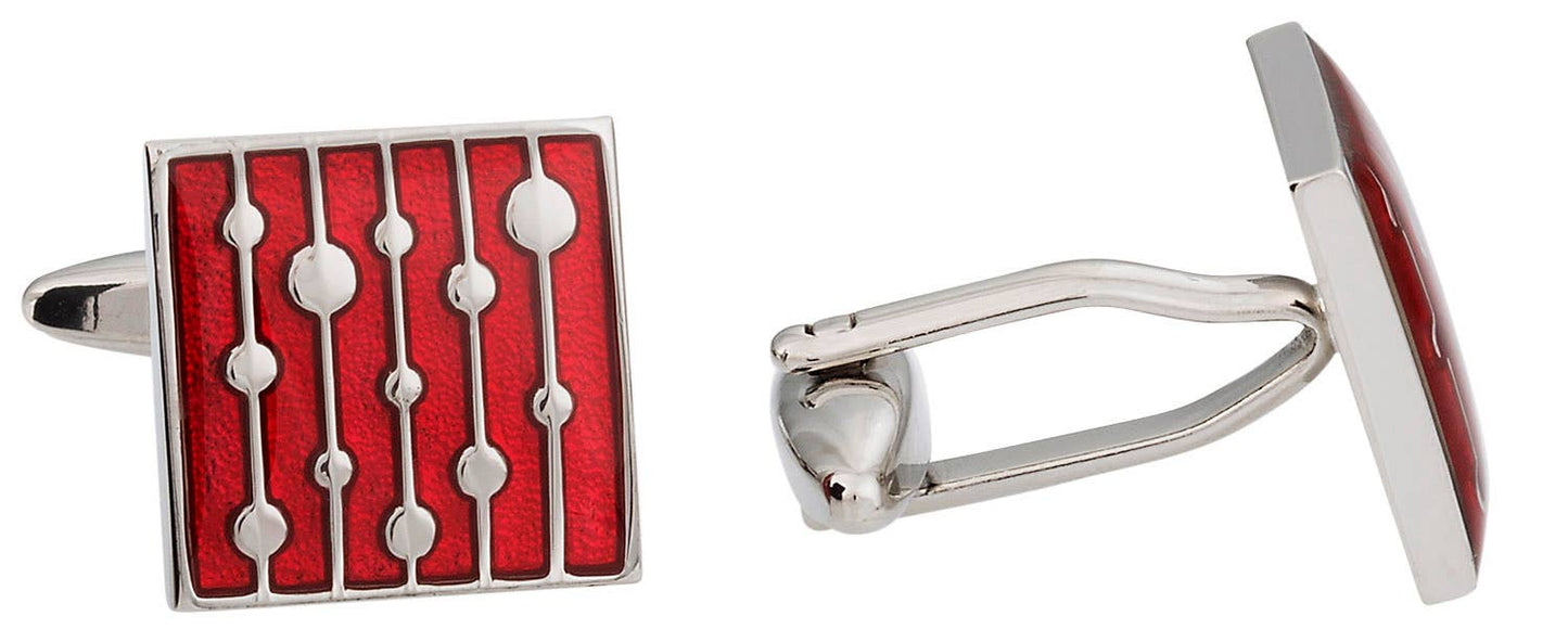 Water Drop Red Cufflinks