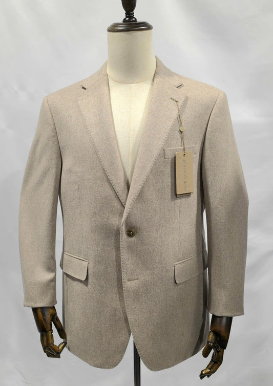 Giles and Jasper 100% Cashmere Heathered Tan Sport Coat