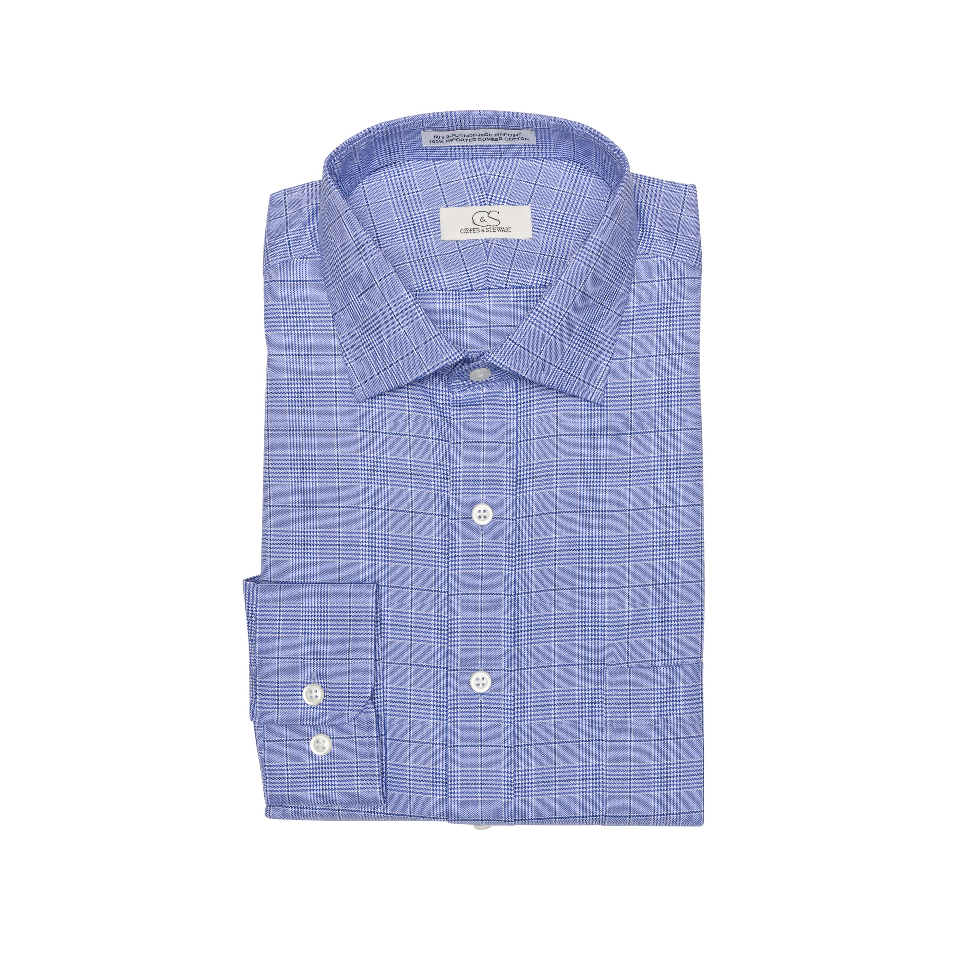 cooper and stewart dress shirts Cooper & Stewart C & S Men's Pink Dress Shirt Non-Iron 15 32/33 New Long Sleeve