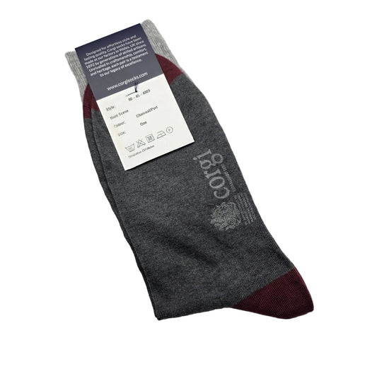 Corgi Premium Grey Fox Hunt Scene Socks