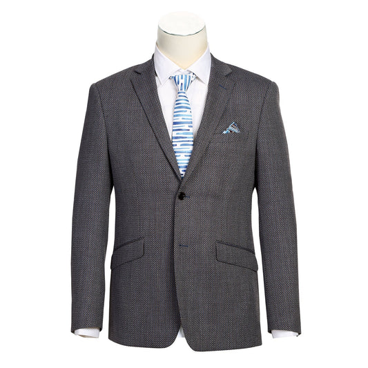 Renoir 561-16 Men's Slim Fit Wool Blend Blazer