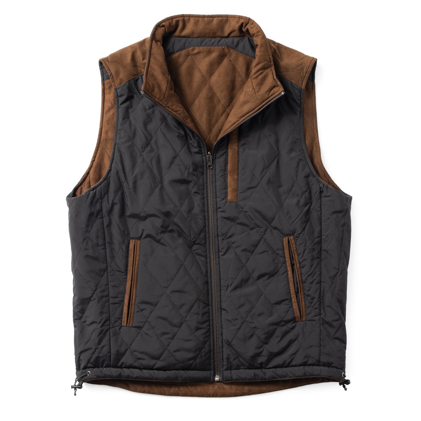 Madison Creek High Point Nylon & Microsuede Reversible Brown and Black Vest