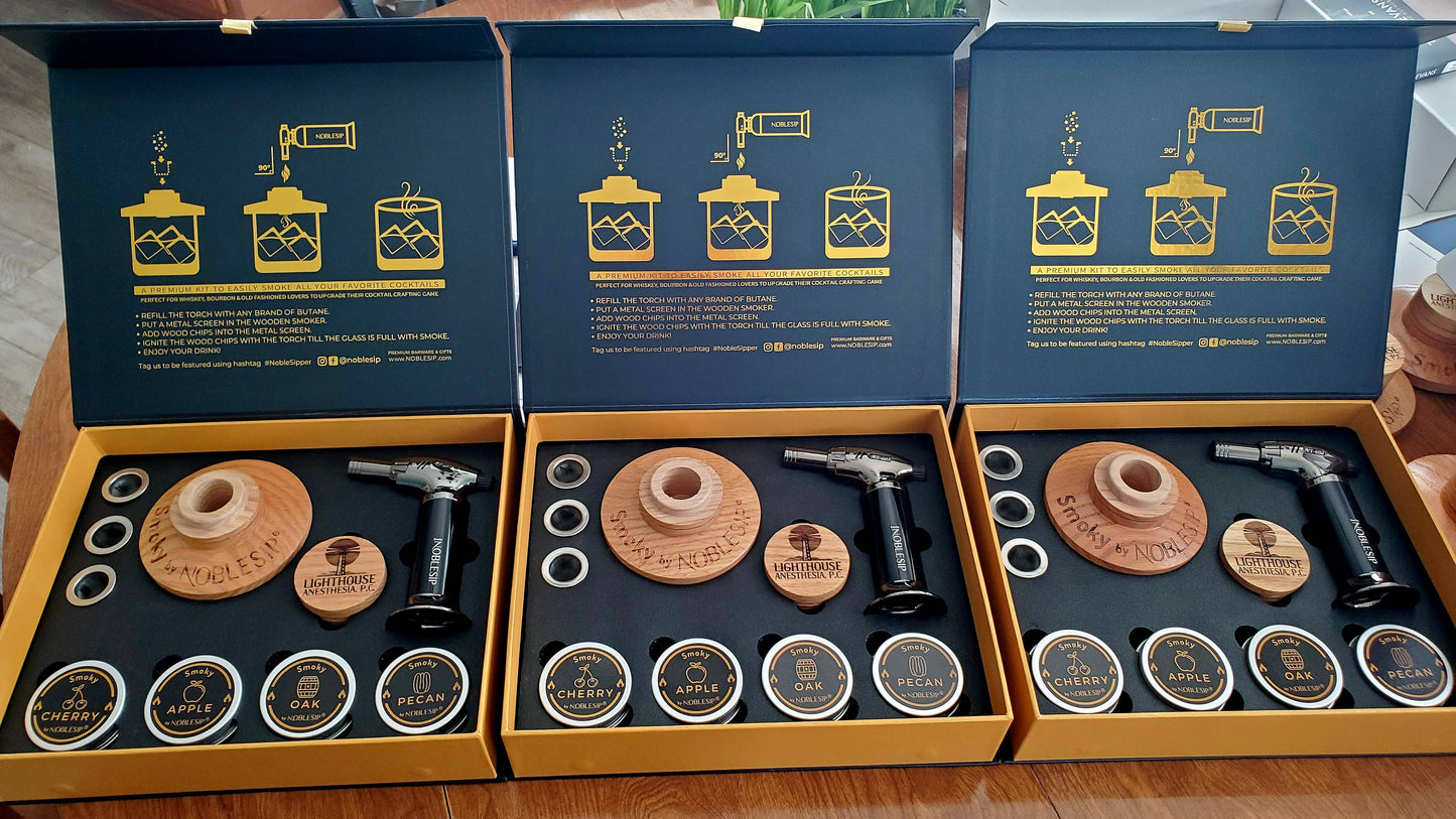 NOBLESIP Cocktail Smoker Kit, Premium Home Bar Gift Set