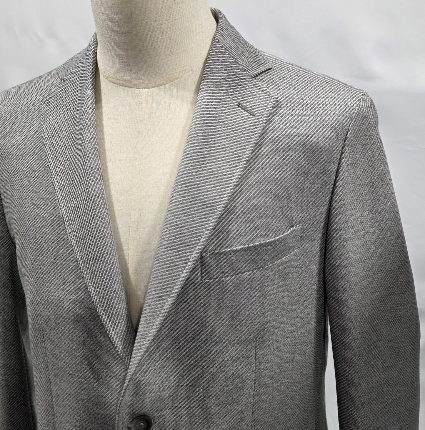 Scabal Light Grey Twill Sport Coat