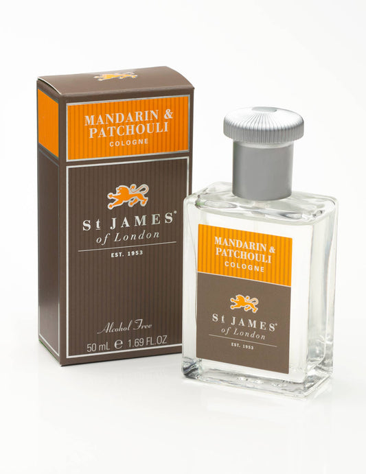 St. James of London Mandarin and Patchouli Cologne 50ml (alcohol-free)