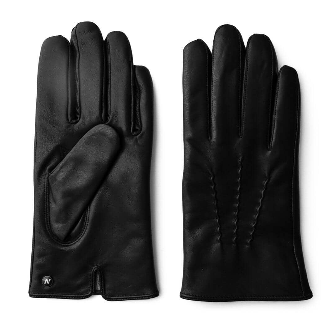 NapoMEN Mens Cashmere Lined Nappa Leather Gloves