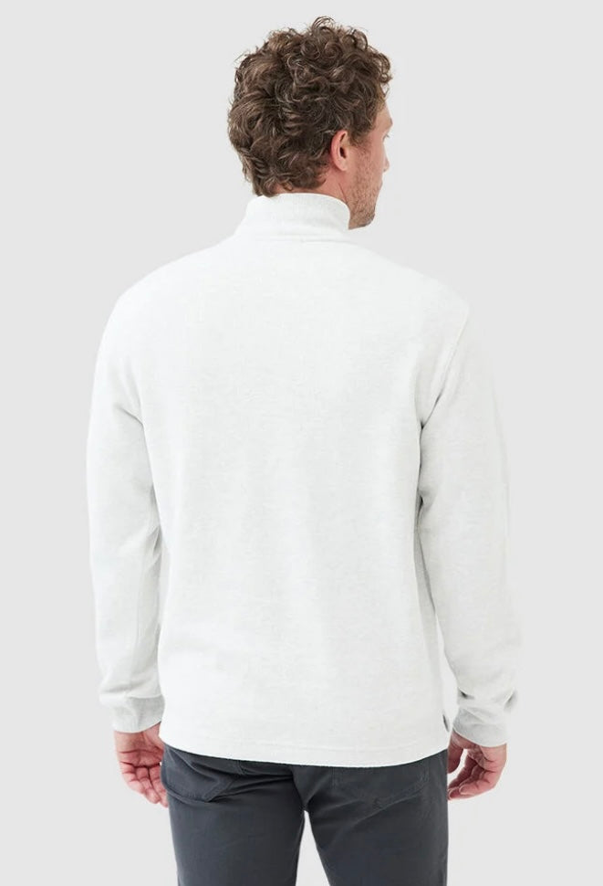 Rodd and Gunn Alton Ave 1/4 Zip Sweatshirt in Ice Grey Marle