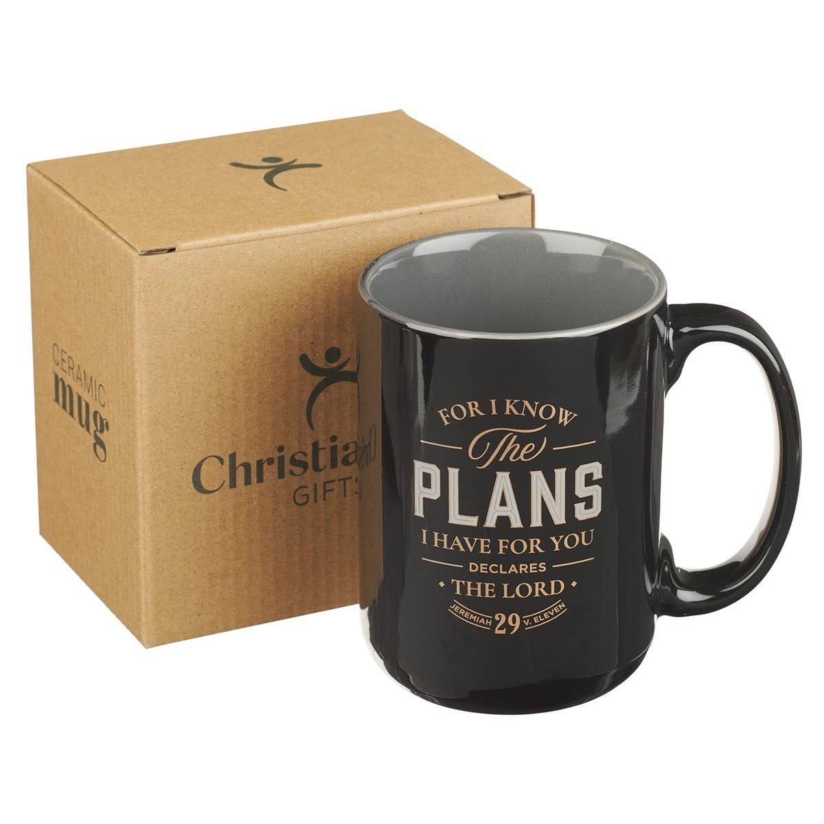 Coffee Mug Black I Know the Plans Jer. 29:11