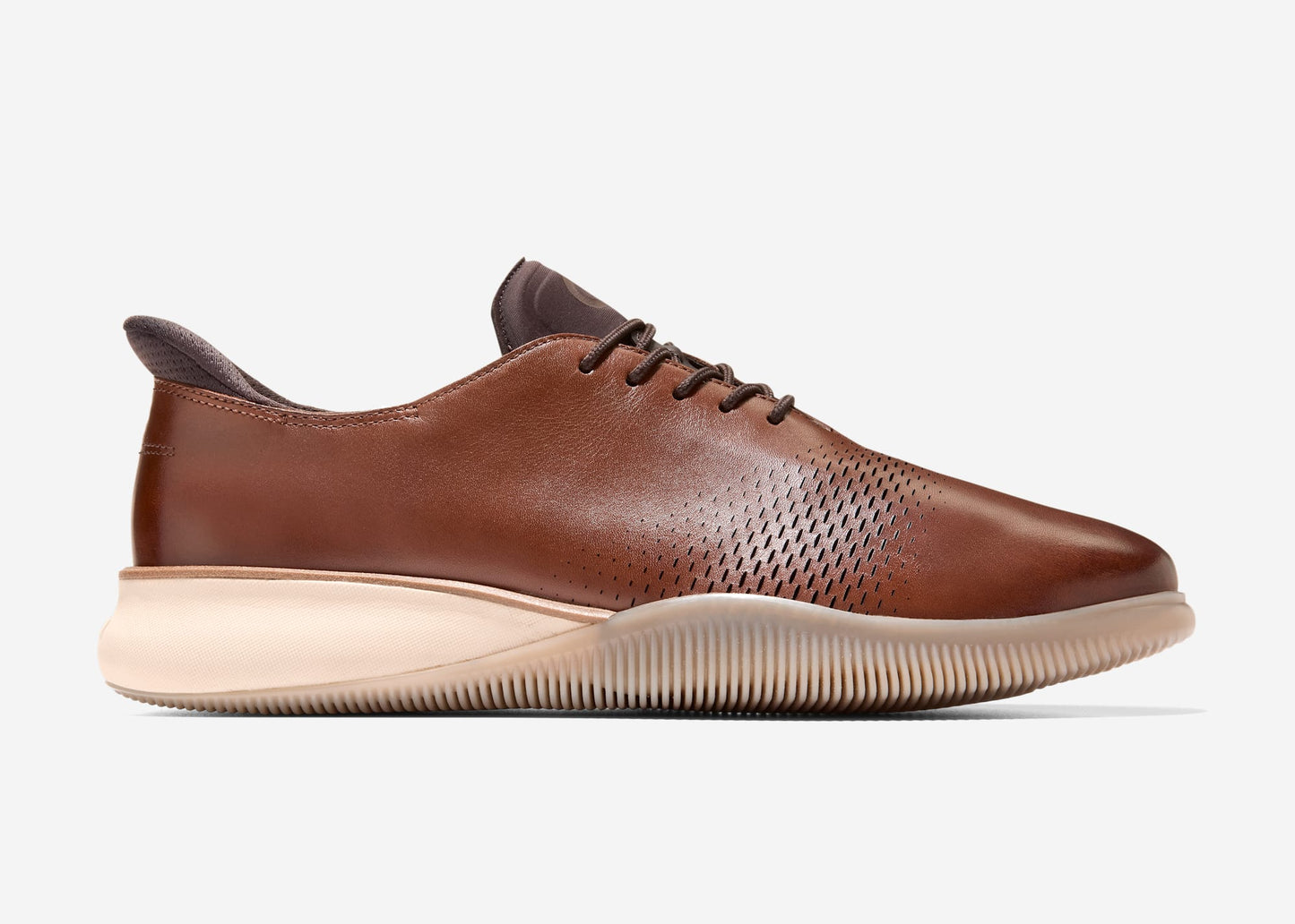 Cole Haan 6.ZERØGRAND Laser Quick-On Oxfords Woodbury-Dark Chocolate-Angora