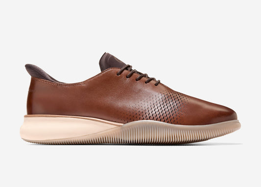 Cole Haan 6.ZERØGRAND Laser Quick-On Oxfords Woodbury-Dark Chocolate-Angora