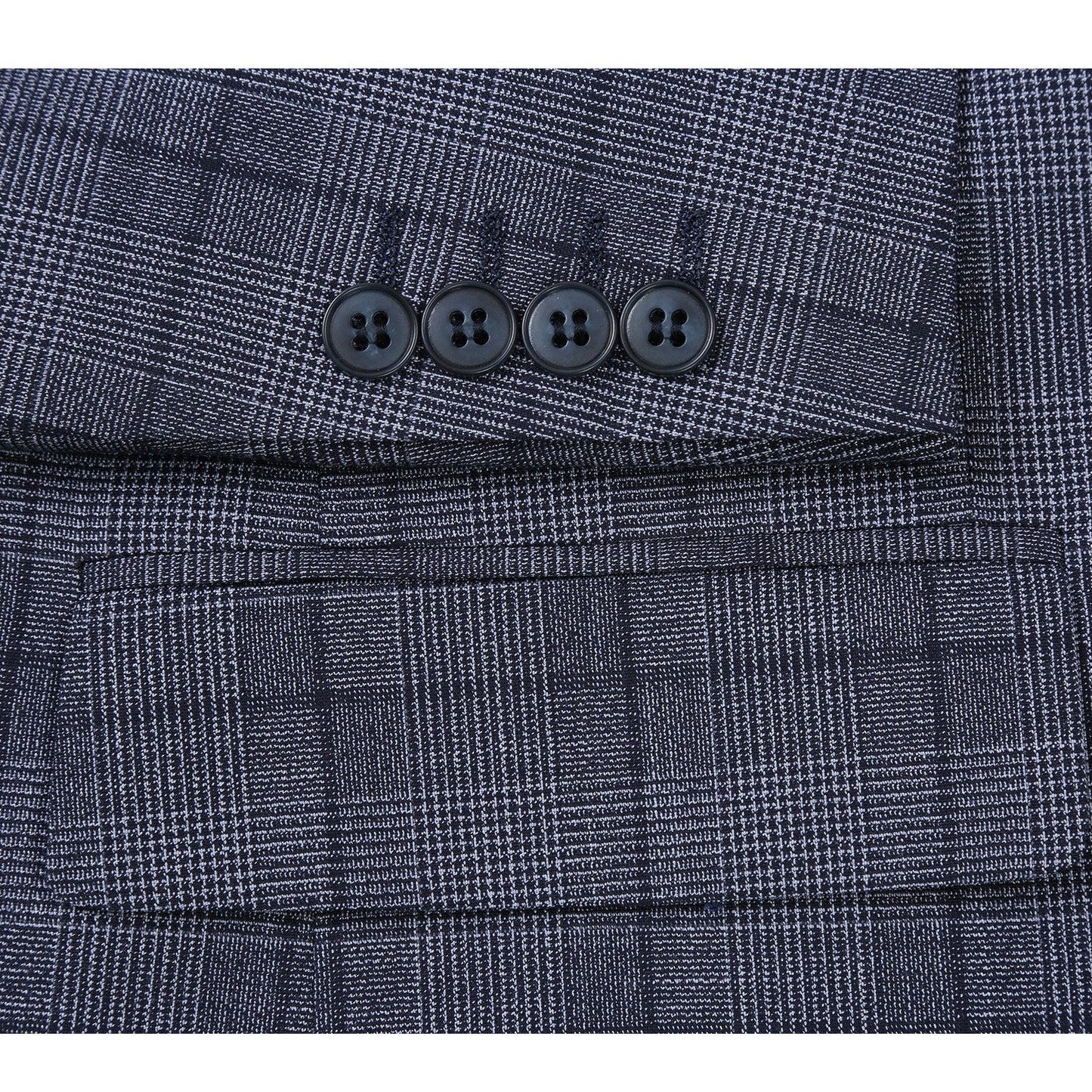 293-30 Men's Classic Fit Checked Suits