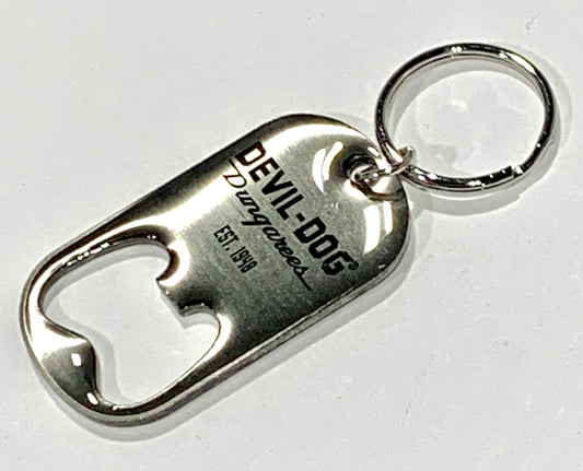 Devil Dog Bottle Opener Key Chain