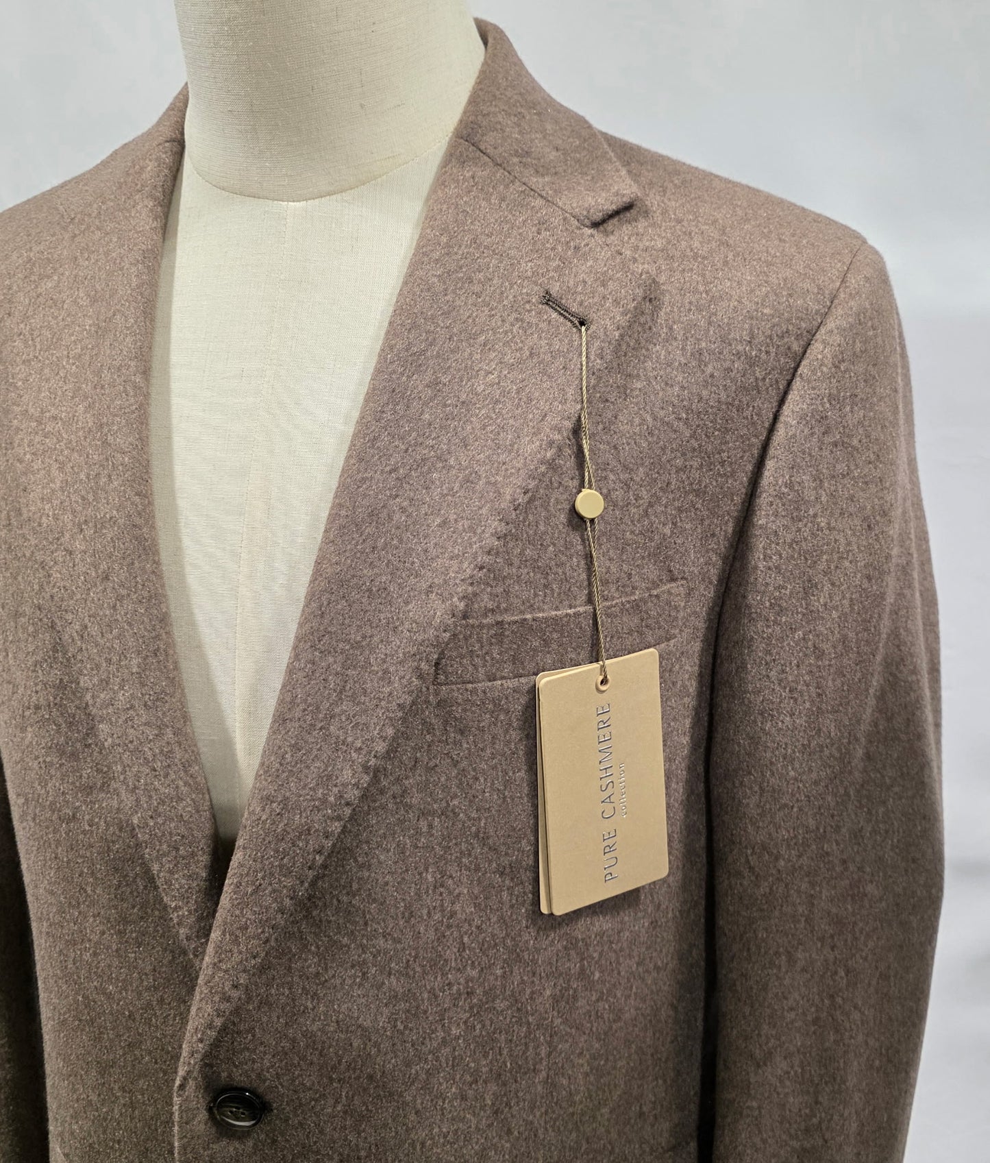 Giles and Jasper 100% Cashmere Heathered Brown Sport Coat