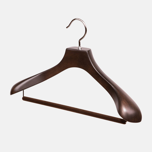 Nakata AUT-05 Luxury Suit Hanger-Smoked Brown