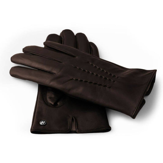 NapoMEN Mens Cashmere Lined Nappa Leather Gloves