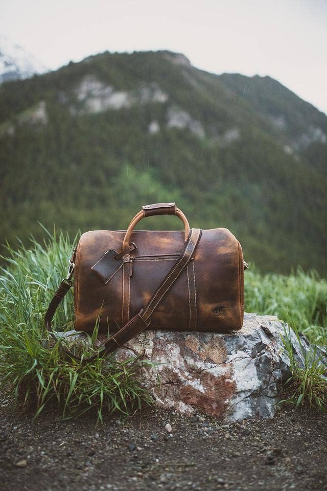 30L Weekender Top Grain Leather Duffel