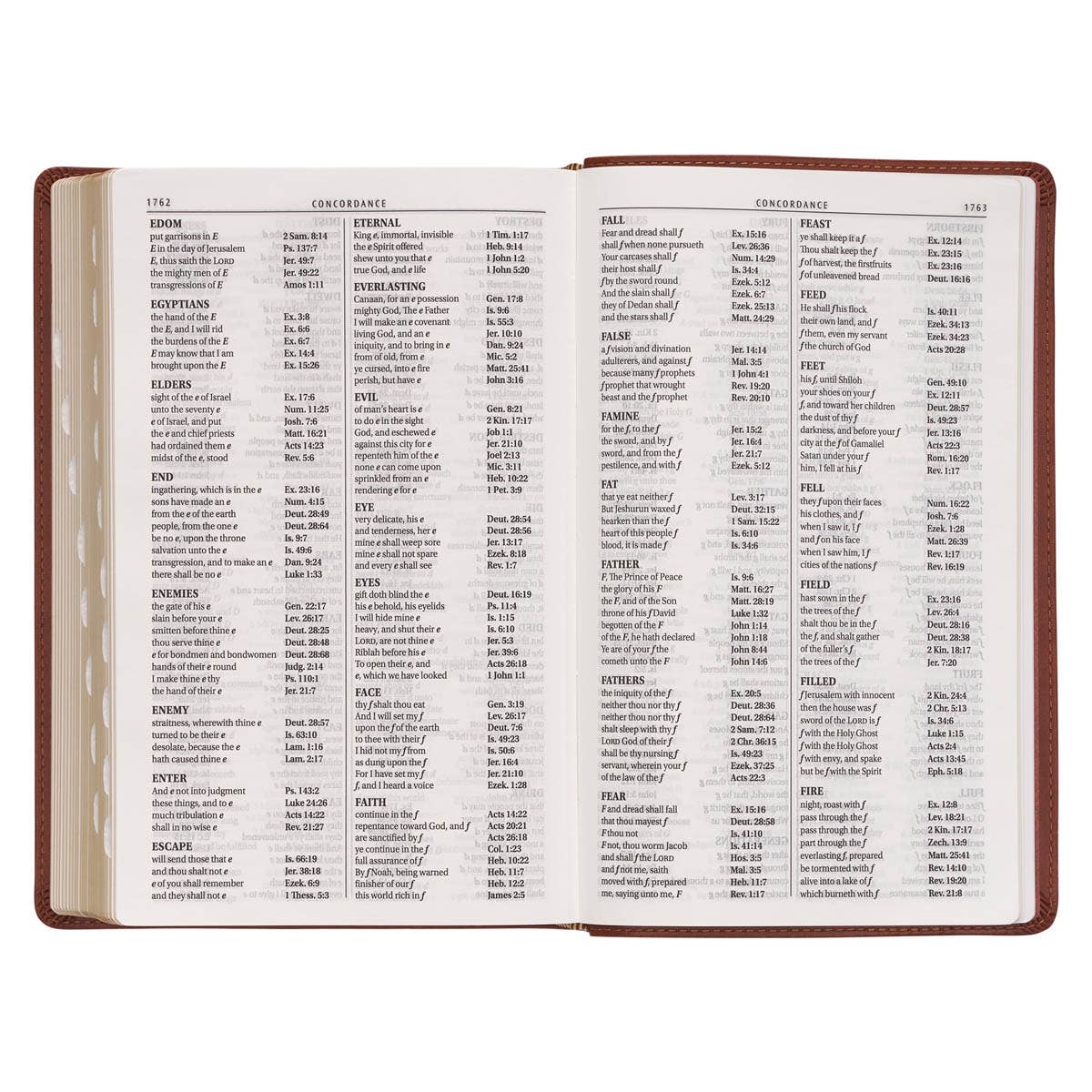 KJV Bible Giant Print Standard-size Faux Leather, Saddle Tan Book