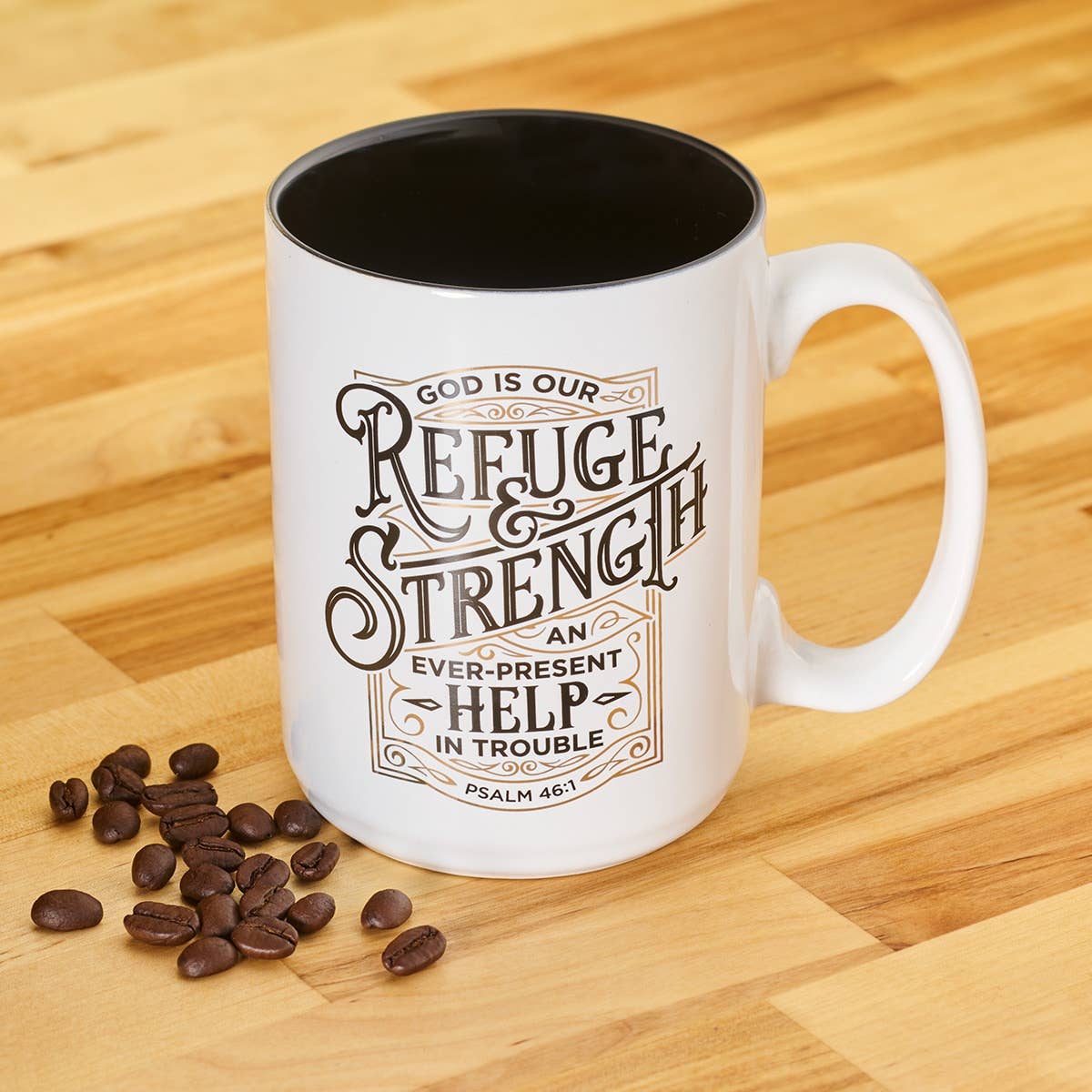 Coffee Mug Refuge & Strength Ps. 46:1