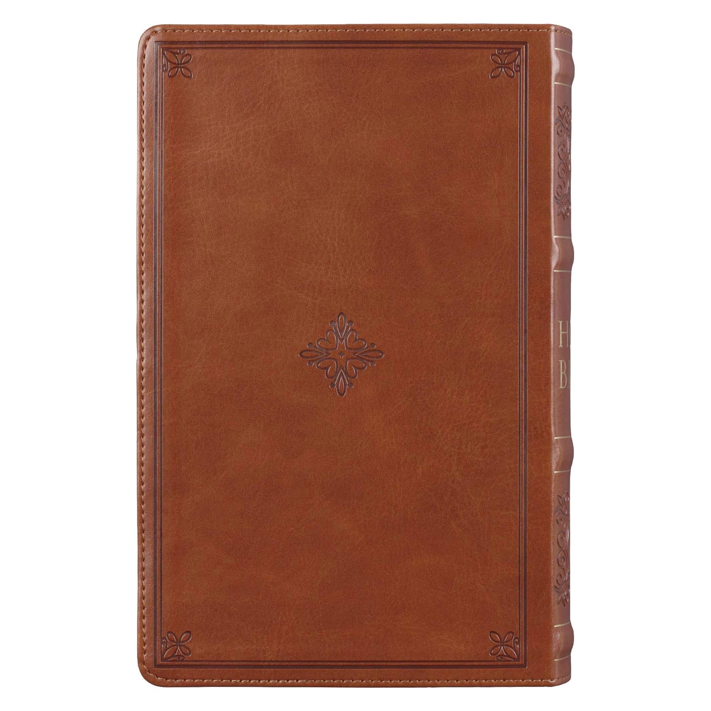 KJV Bible Giant Print Standard-size Faux Leather, Saddle Tan Book