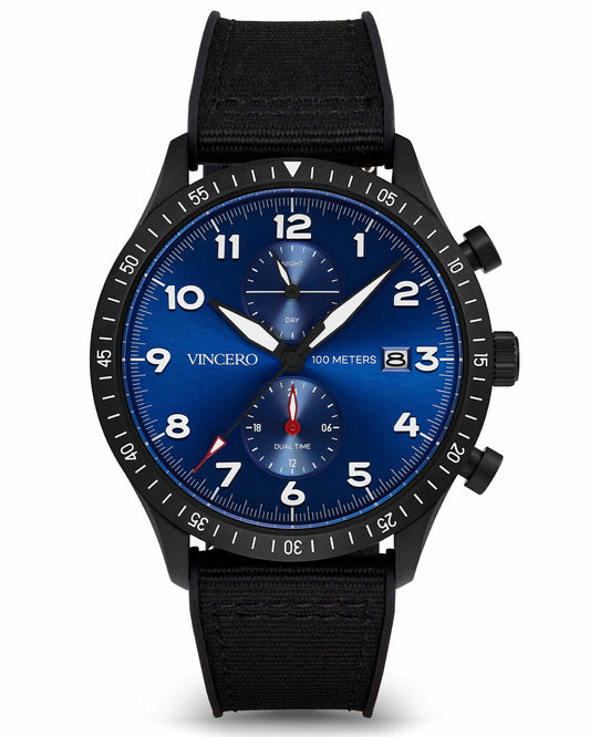 Vincero The Altitude - Matte Black/Cobalt