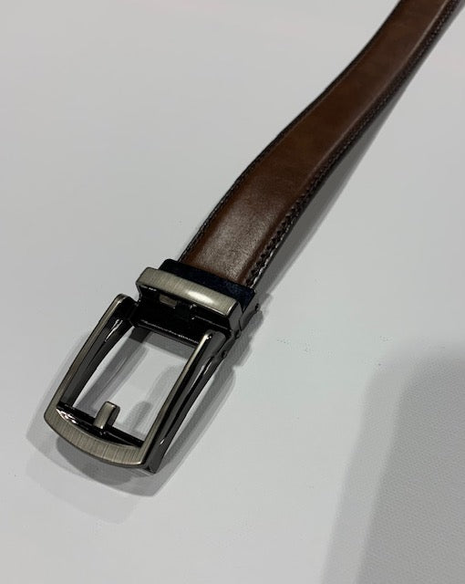 Ratchet belt cut to fit Brown