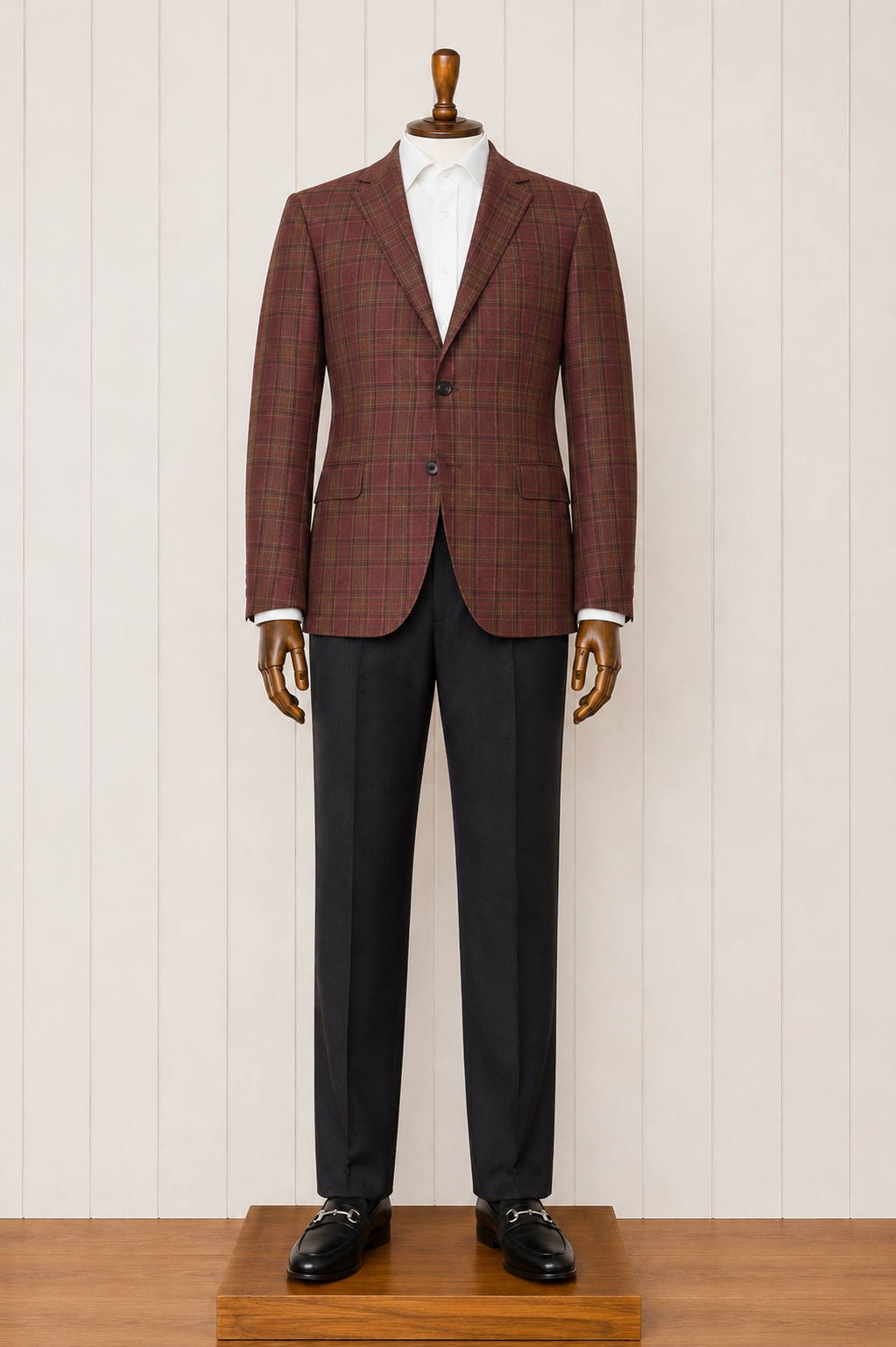TG Signature Series Rust/Orange/Red/Black Plaid Sport Coat on sale