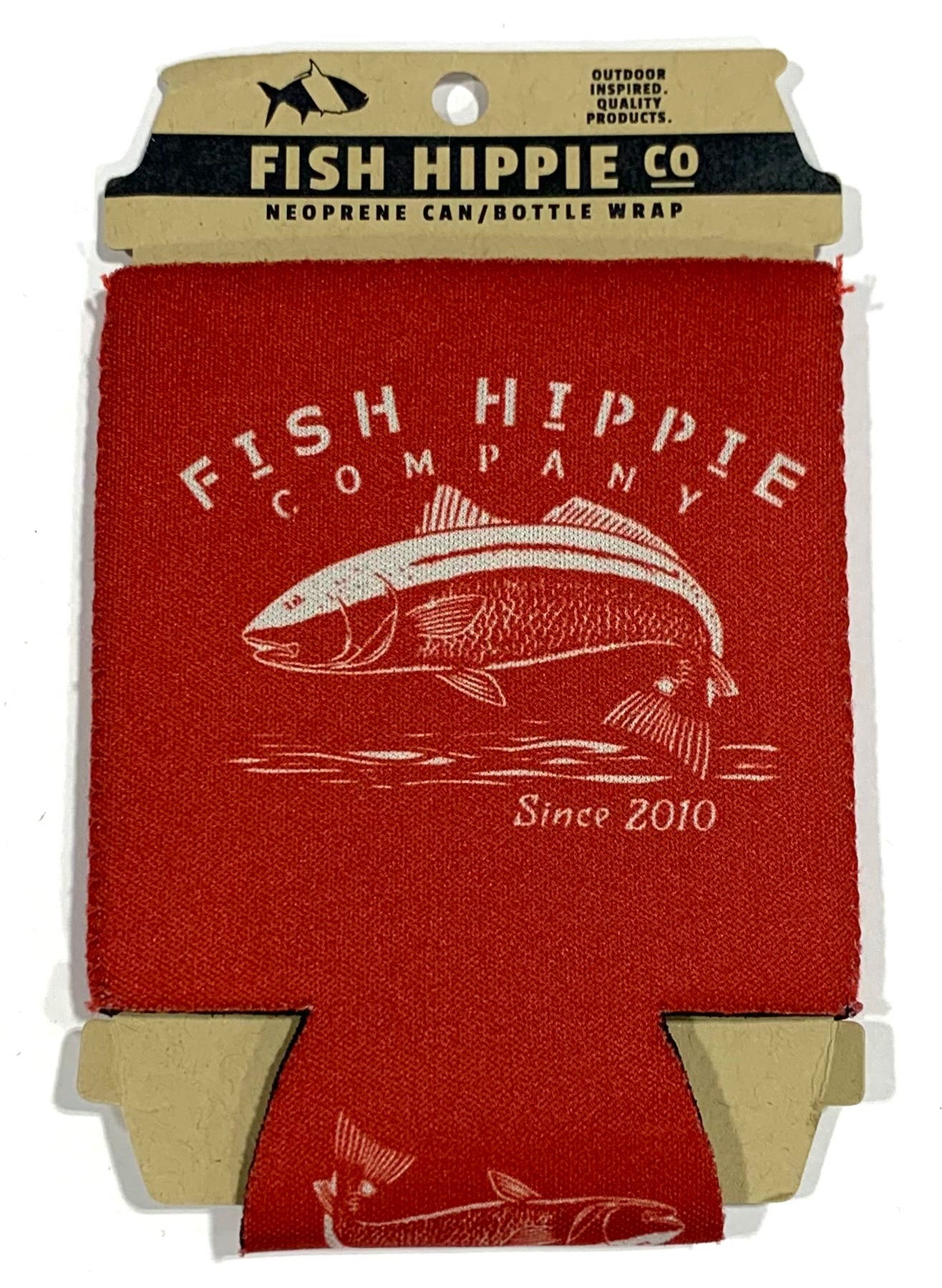 Fish Hippie Red Koozie on clearance