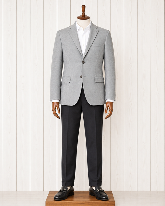 Scabal Light Grey Twill Sport Coat on sale