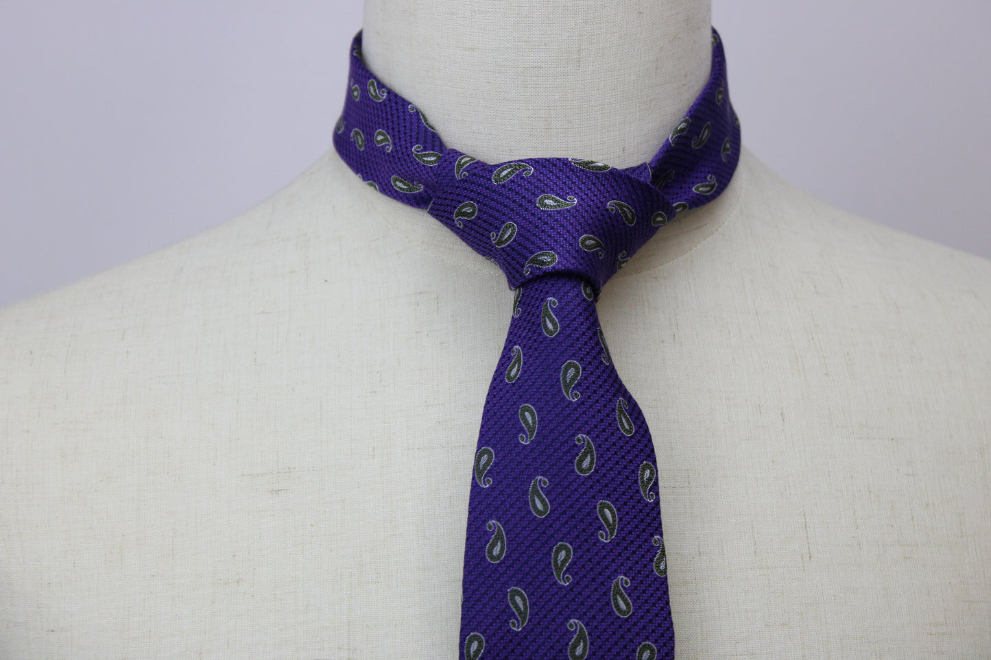 Bruno Marchesi Purple Paisley Tie