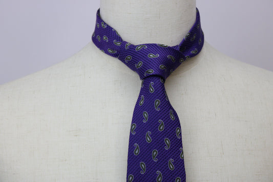 Bruno Marchesi Purple Paisley Tie