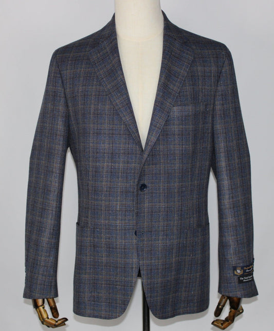 TG Signature Series Navy/Gold/Brown Modern Fit Sport Coat