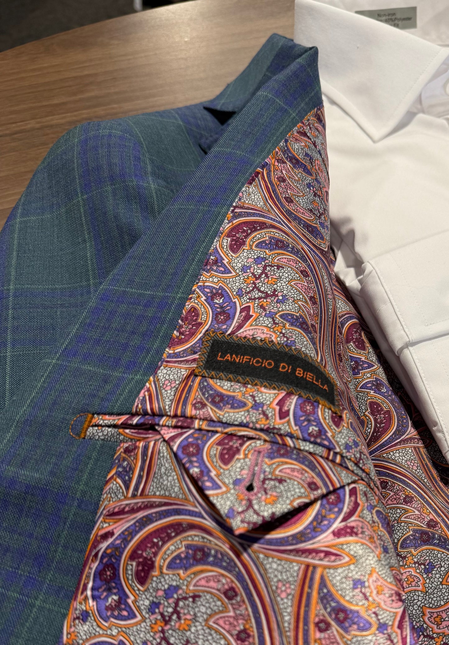 Tiglio Green and Blue Plaid Sport Coat