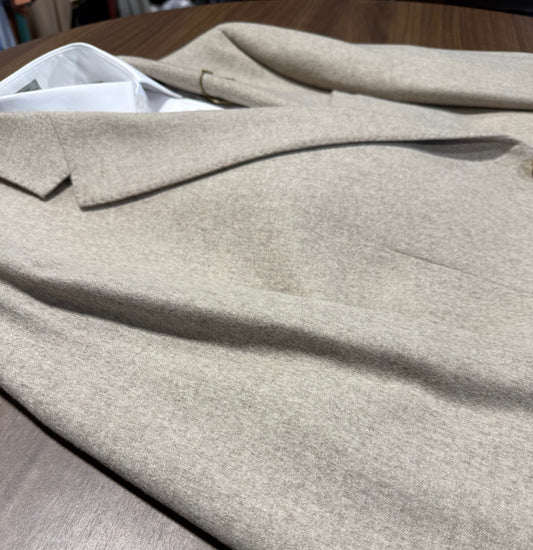Giles and Jasper 100% Cashmere Heathered Tan Sport Coat