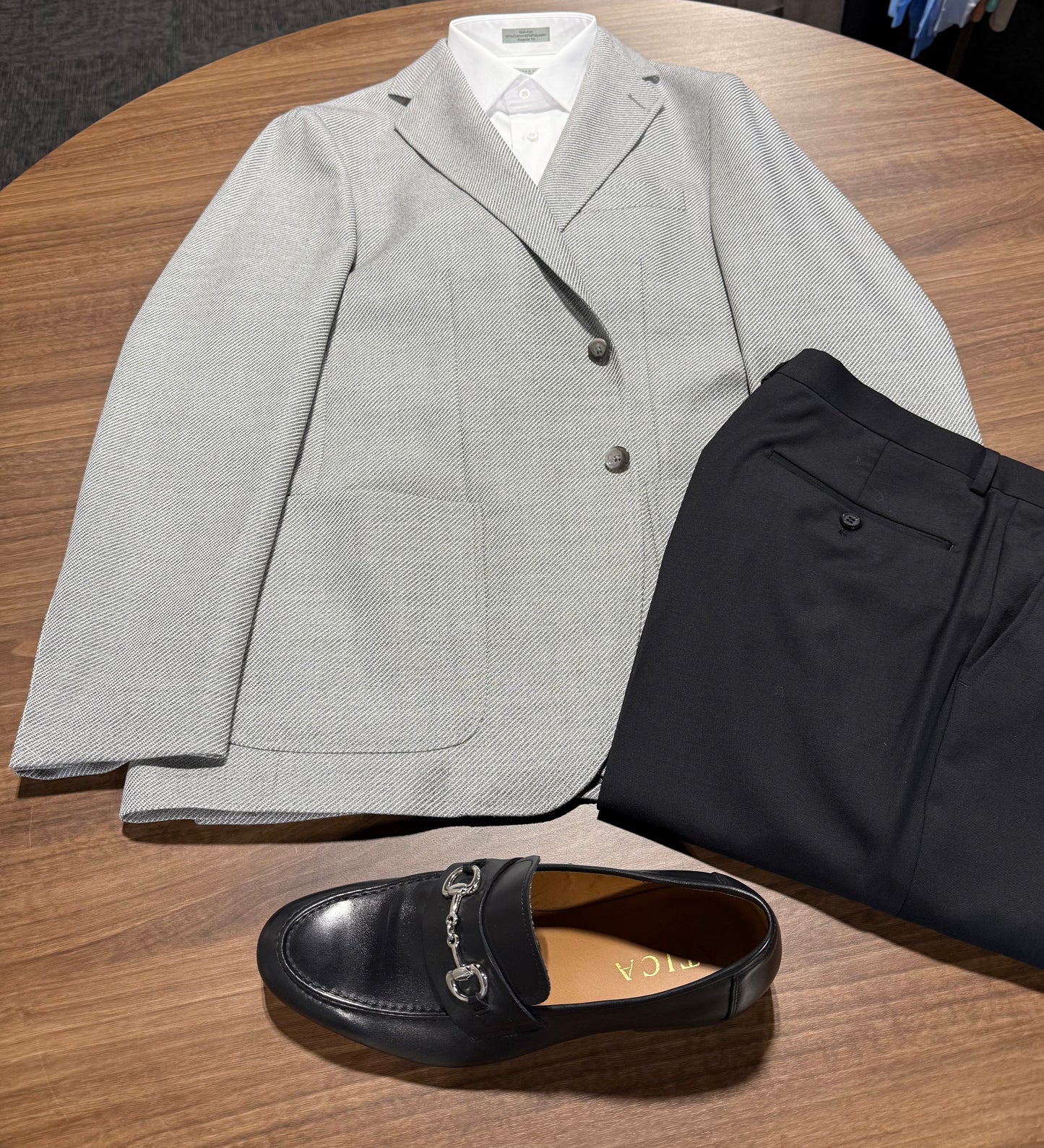 Scabal Light Grey Twill Sport Coat on sale
