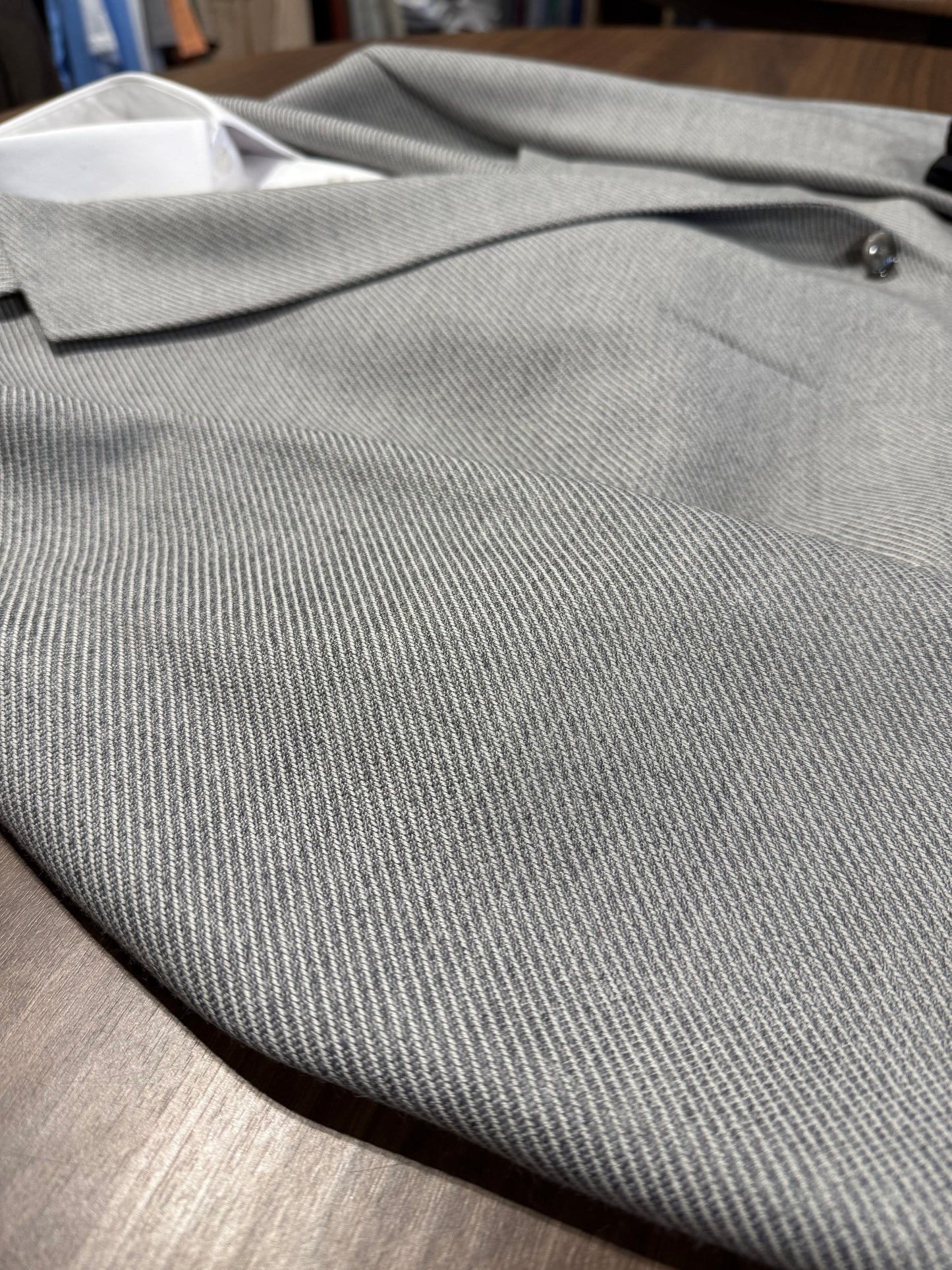 Scabal Light Grey Twill Sport Coat on sale