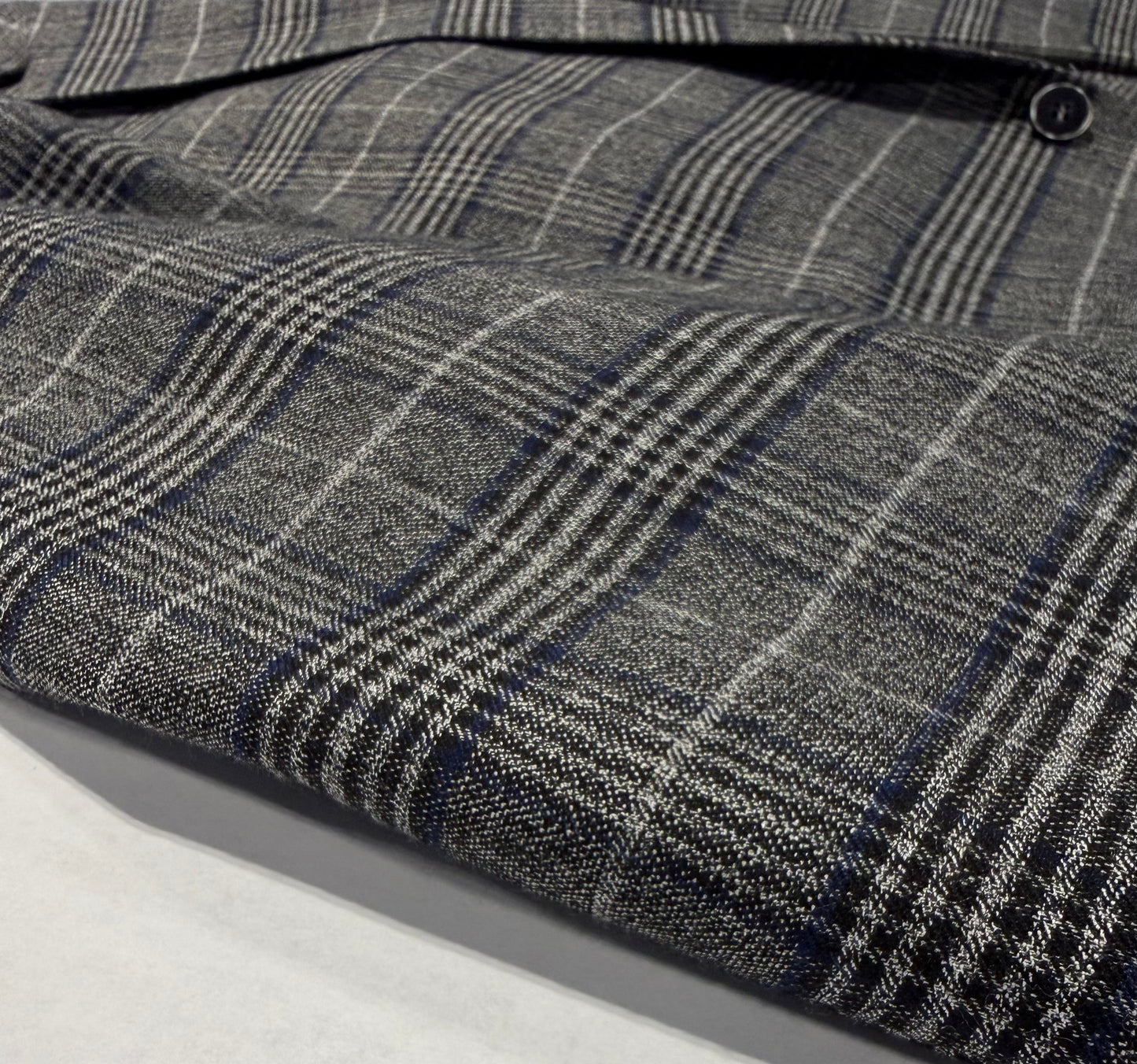 Renoir Classic Fit Grey and Navy Plaid Sport Coat 294-21 on sale