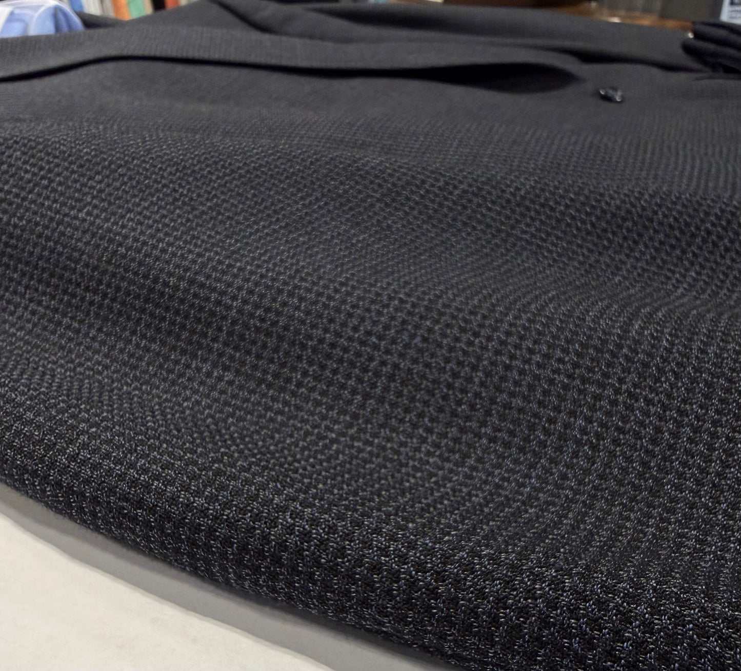 Blue Check Notch Lapel Sport Coat in a Portly Fit