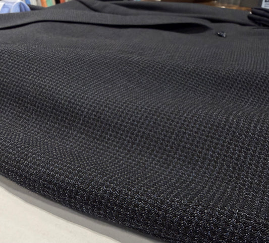 Blue Check Notch Lapel Sport Coat in a Portly Fit