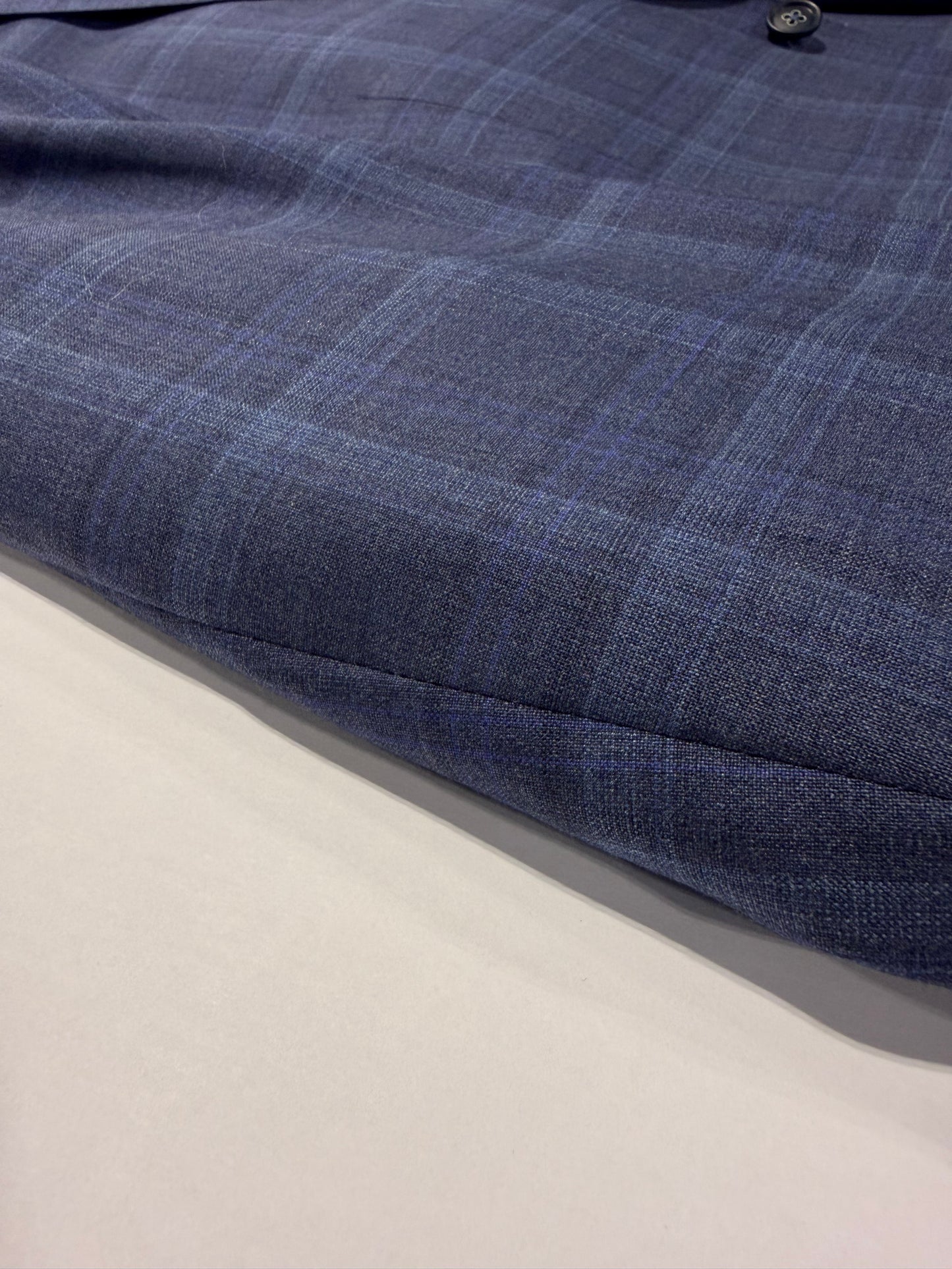 Canaletto Medium Blue Windowpane Suit Reda Fabric Italy Modern Fit