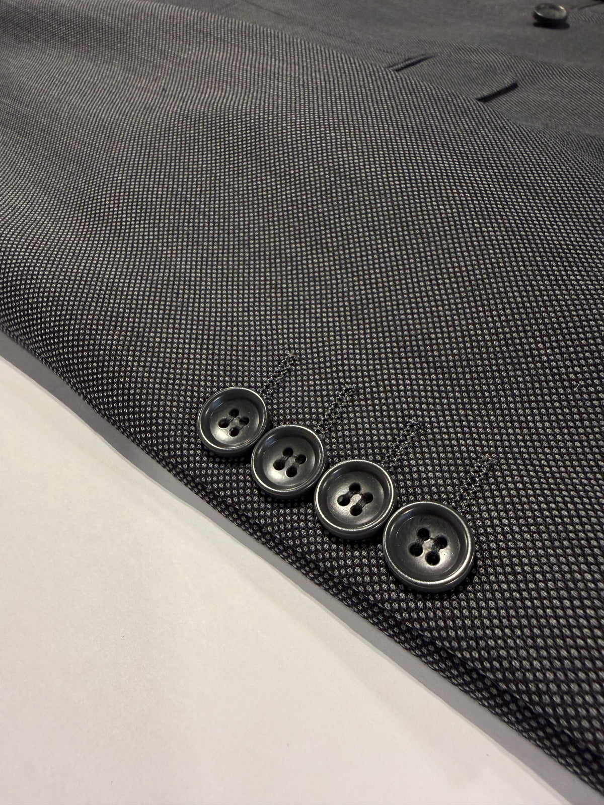 Mantoni Grey Birdseye Classic Fit Suit