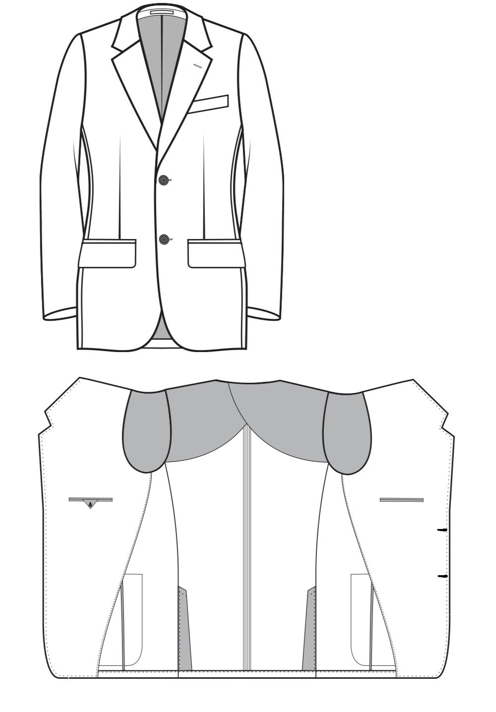 Scabal Blue Stretch Super 120's Wool Travel Suit
