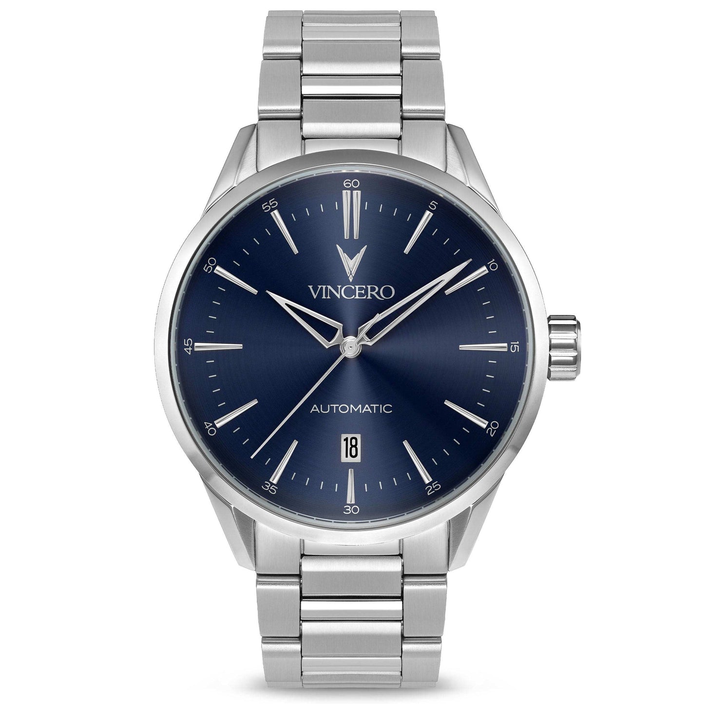 Vincero Icon Automatic - Silver/Blue