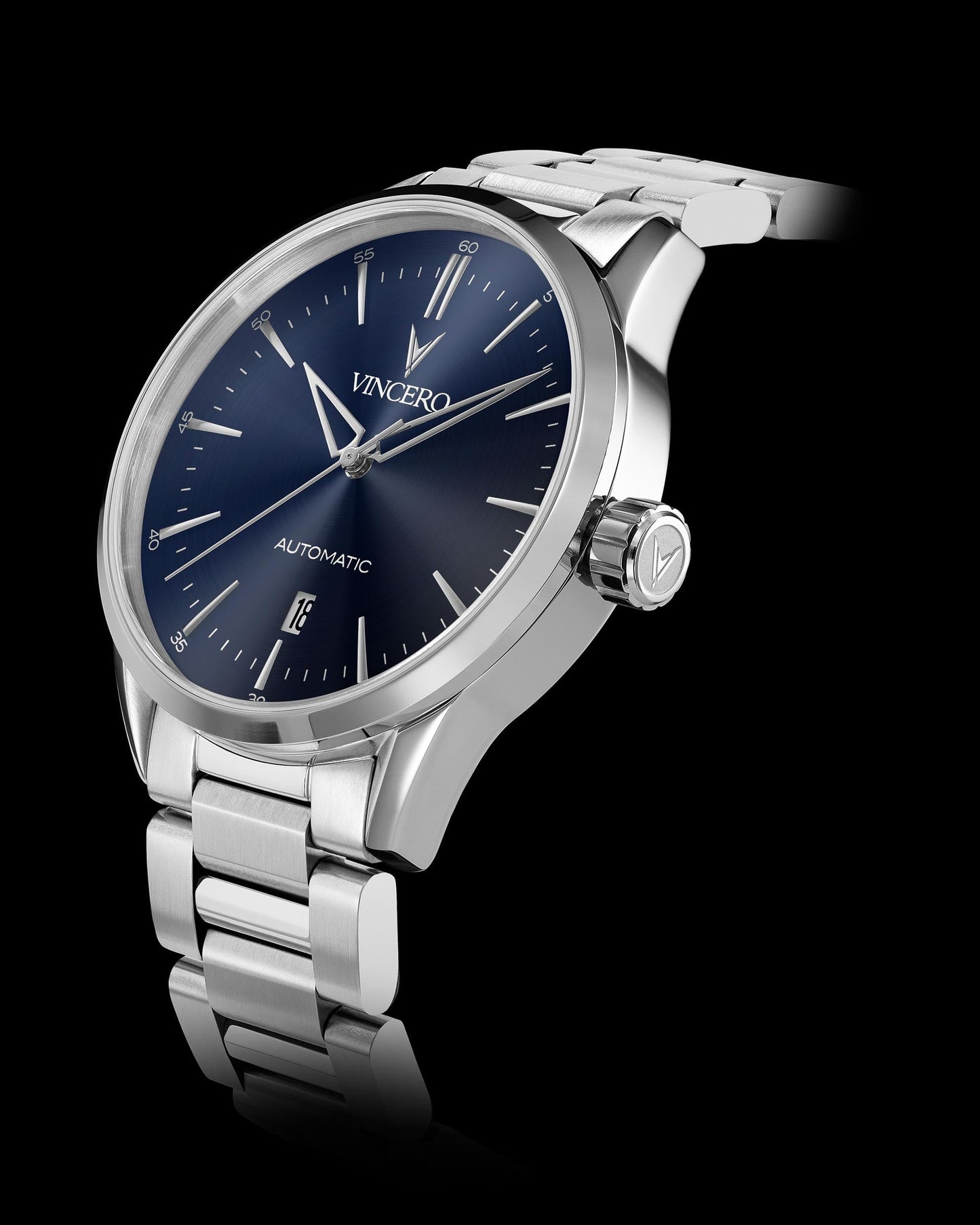 Vincero Icon Automatic - Silver/Blue